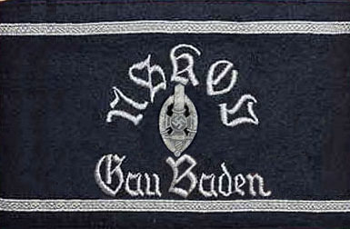 Нарукавная повязка члена организации гау Баден.