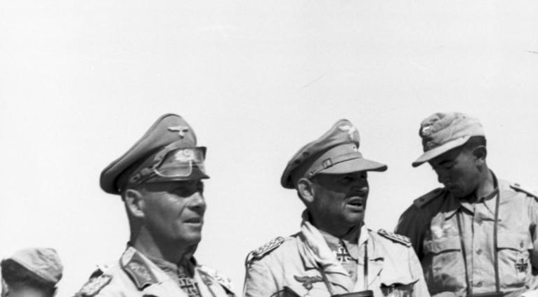 Бернхард Рамке и Эрвин Роммель. 1942 г.