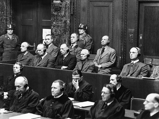Георг Кюхлер на Нюрнбергском процессе. 1947 г.