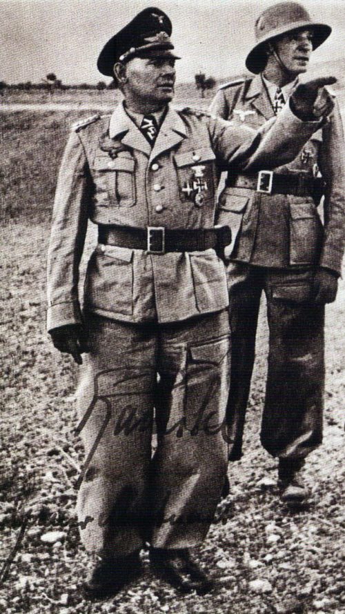 Бернхард Рамке и Ганс Кро в Северной Африке. 1942 г.