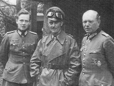Вальтер Модель, Вальтер Кауфманн и Гейнц Гудериан. 1944 г.