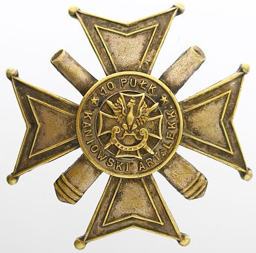 Солдатский полковой знак 10-го полка легкой артиллерии.