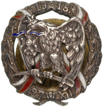 Солдатский полковой знак 15-го уланского полка.
