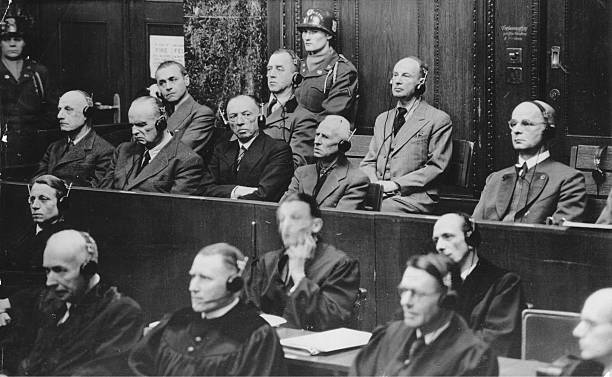 Георг Рейнгардт на Нюрнбергском процессе. 1945 г.