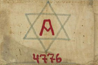 Нарукавные повязки евреев, используемых для принудительных работ.