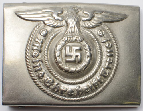 Ремень со стальной пряжкой рядового и унтер-офицерского состава СС.