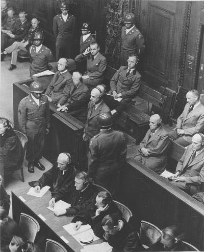 Вильгельм Лееб на Нюрнбергском процессе. 1948 г.