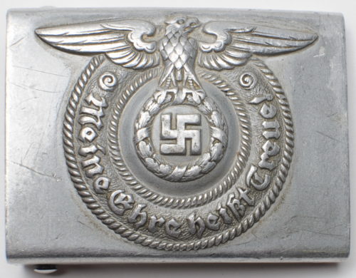Алюминиевая пряжка рядового и унтер-офицерского состава СС.