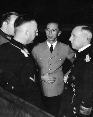 Фридрих Канарис, Генрих Гиммлер и Йозеф Геббельс. 1942 г.