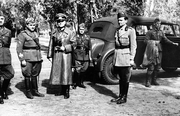 Эвальд Клейст, Джованни Мессе и Тито Кавалерии. 1941 г.
