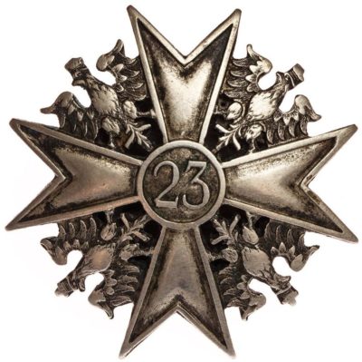 Солдатский полковой знак 23-го уланского полка.
