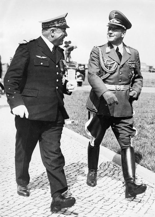 Эрхард Мильх и Бенито Муссолини. 1940 г.