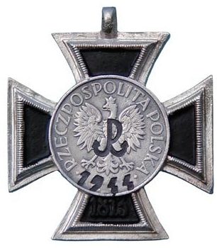 Аверс креста Варшавского восстания.