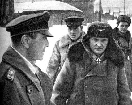 Фридрих Паулюс в штабе 64-й армии в Бекетовке. 1943 г.