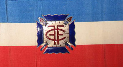 Нарукавные повязки Французской националистической организации «Боевые кресты».