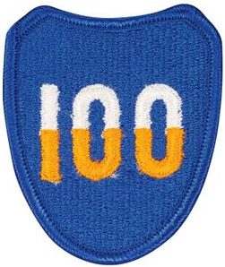 100-я пехотная дивизия. Развернутая в Европе в 1944 г. 