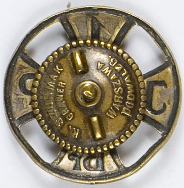 Аверс и реверс памятного знака 1-й артиллерийской бригады легионов «За верное служение».