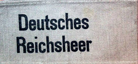 Нарукавная повязка «Немецкий Рейхсвер». Использовали гражданские, находящиеся на военной службе до 1935 г.