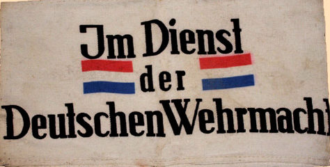 Нарукавная повязка голландского гражданина на службе немецкого Вермахта.