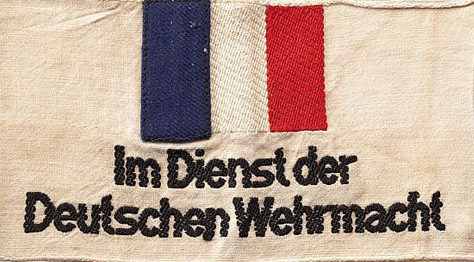 Нарукавная повязка французского гражданина на службе немецкого Вермахта.