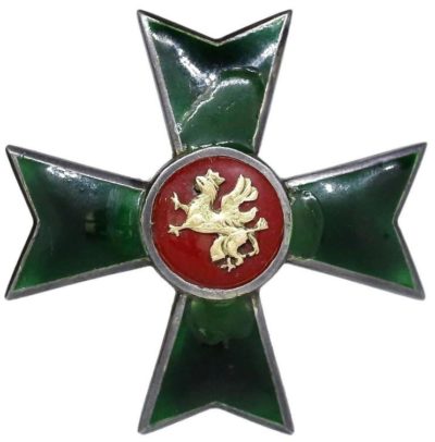 Аверс и реверс полкового знака 8-го тяжелого артиллерийского полка.