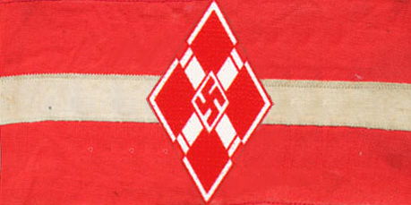 Нарукавная повязка Союза латвийской молодёжи.