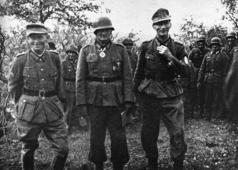 Эрнст Шлеммер, Георг Риттер и Эдуард Дитль. 1941 г.