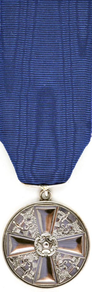 Серебряная медаль ордена Белой розы Финляндии.