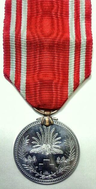 Аверс и реверс алюминиевой медали обычного члена Общества.
