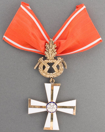Крест 1-го класса ордена Креста Свободы за военные заслуги в военное время с дубовыми листьями за храбрость и отвагу. 