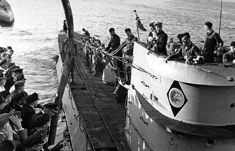 Встреча подлодки «U-66» в порту Лорьян (Франция). Сентябрь 1942 г. 