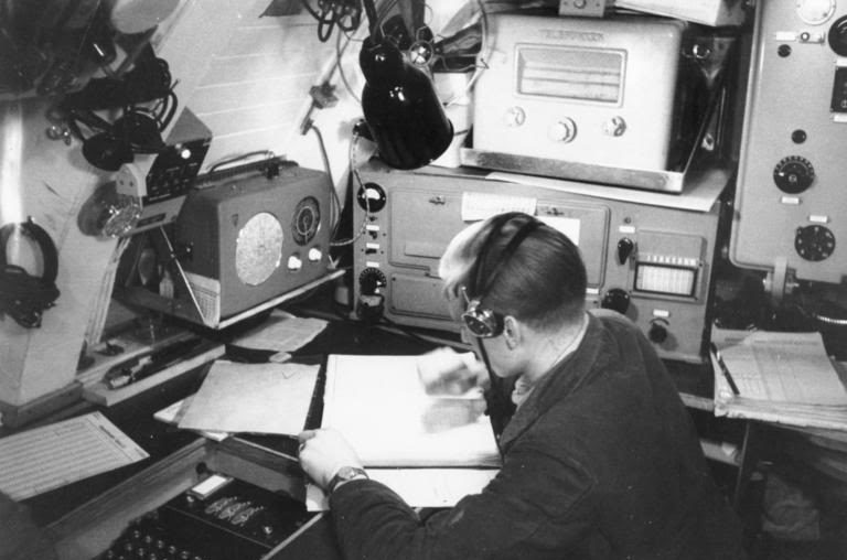Радиорубка подлодки «U-124». Октябрь 1943 г. 