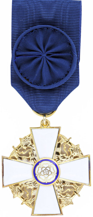 Рыцарский крест 1-го класса ордена Белой розы Финляндии.