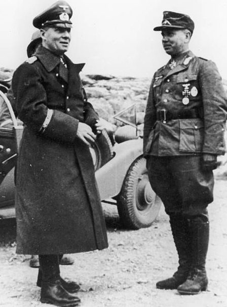 Эрвин Роммель и Вальтер Неринг. 1942 г. 