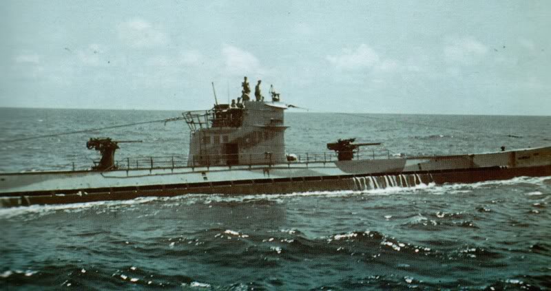 Подлодки «U-160» в море. Октябрь 1942 г. 