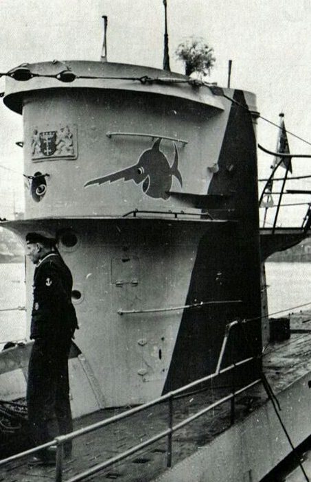 Подлодка «U-96» на рейде. 1939 г. 