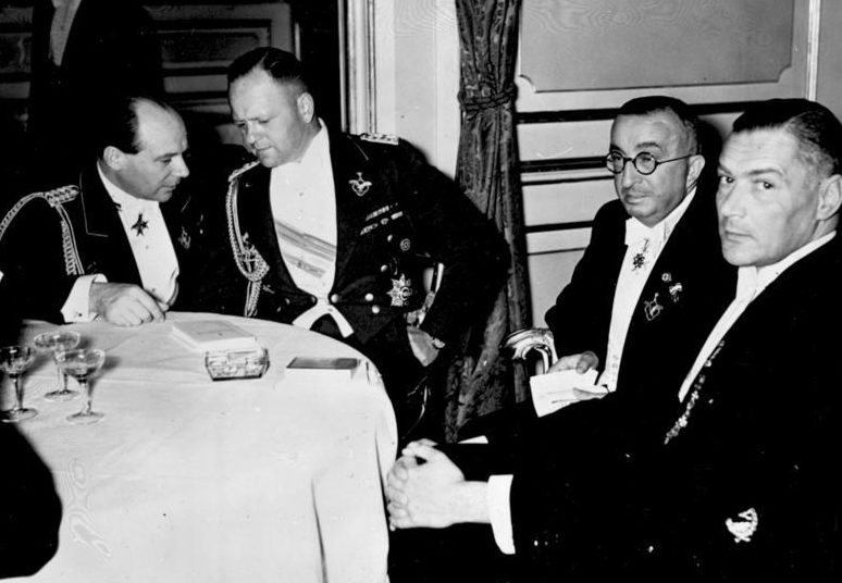 Эрнст Удет, Эрхард Мильх и Эрнст Хейнкель. 1938 г. 