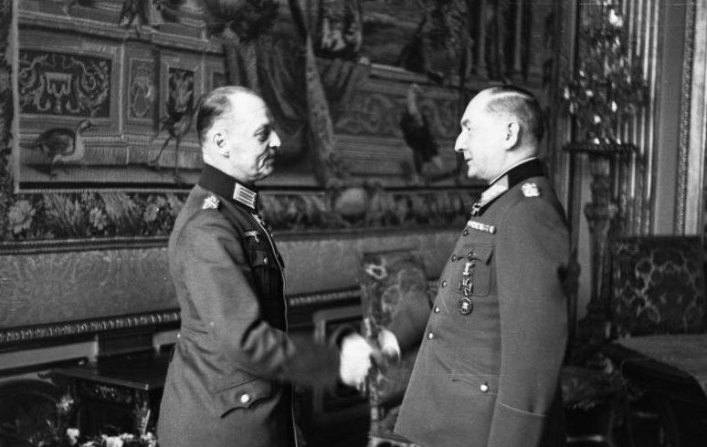 Герд фон Рунштедт и Эрвин Эрдман фон Вицлебн. 1941 г.