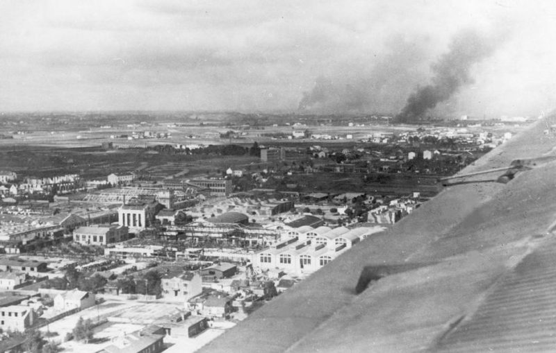 Аэрофотосъемка Варшавы после капитуляции. 29 сентября 1939 г.