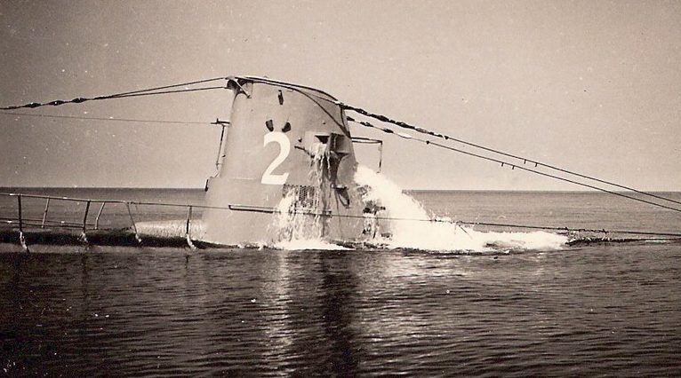 Подлодка «U-2» на ходовых испытаниях. Март 1940 г. 