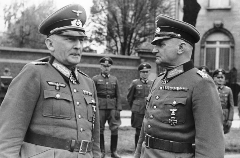 Курт Хаазе и Эрвин фон Вицлебен. 1941 г. 