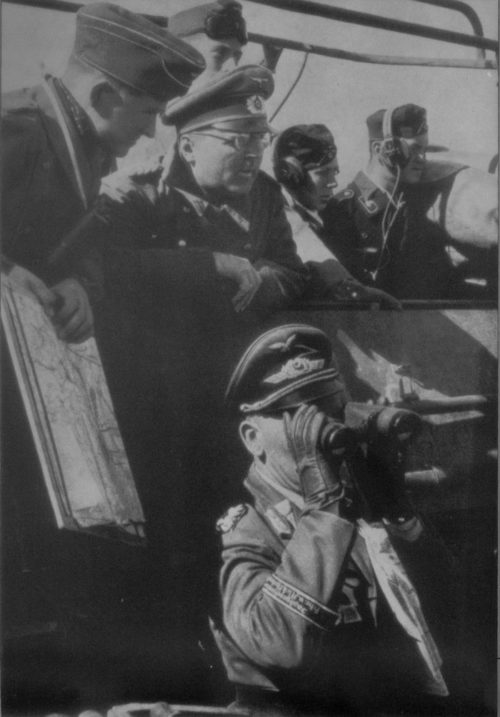 Ганс-Валентин Хубе в командирском бронетранспортере под Сталинградом. 1942 г.