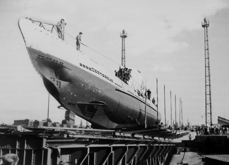 Подлодка «U-31» на стапеле во французском порту Лорьян. Октябрь 1940 г. 