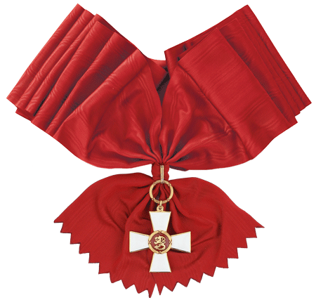 Большой Крест ордена Льва Финляндии с лентой для мужчин.