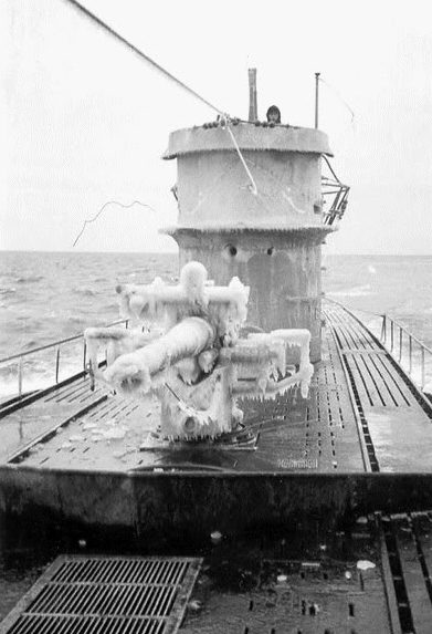 Подлодка «U-106» в Северном море. Январь 1943 г.