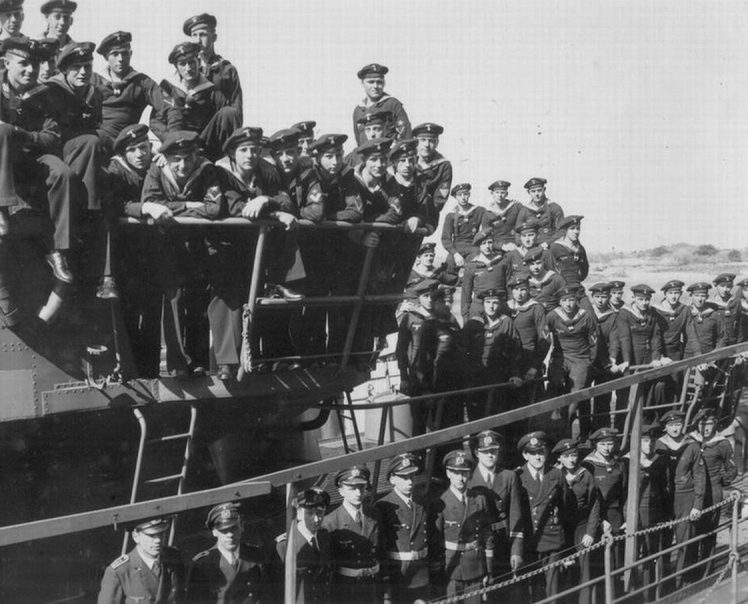Экипаж подлодки «U-107». 1940 г. 