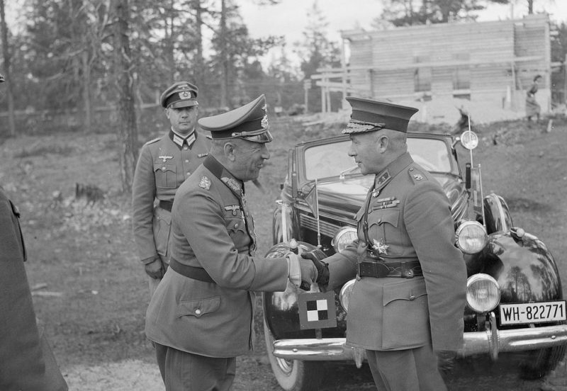 Николаус Фалькенхорст и Ялмар Сииласвуо. Финляндия. 1941 г.