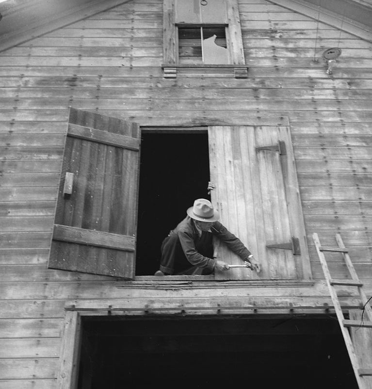Фермер готовится к выселению. Калифорния. Май 1942 г.