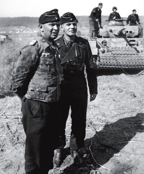 Адельберт Шульц на поле боя. 1943 г.