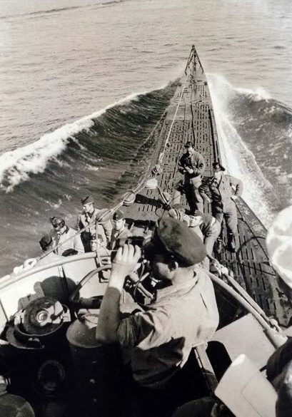 Подлодка «U-100» в море. Март 1941 г.
